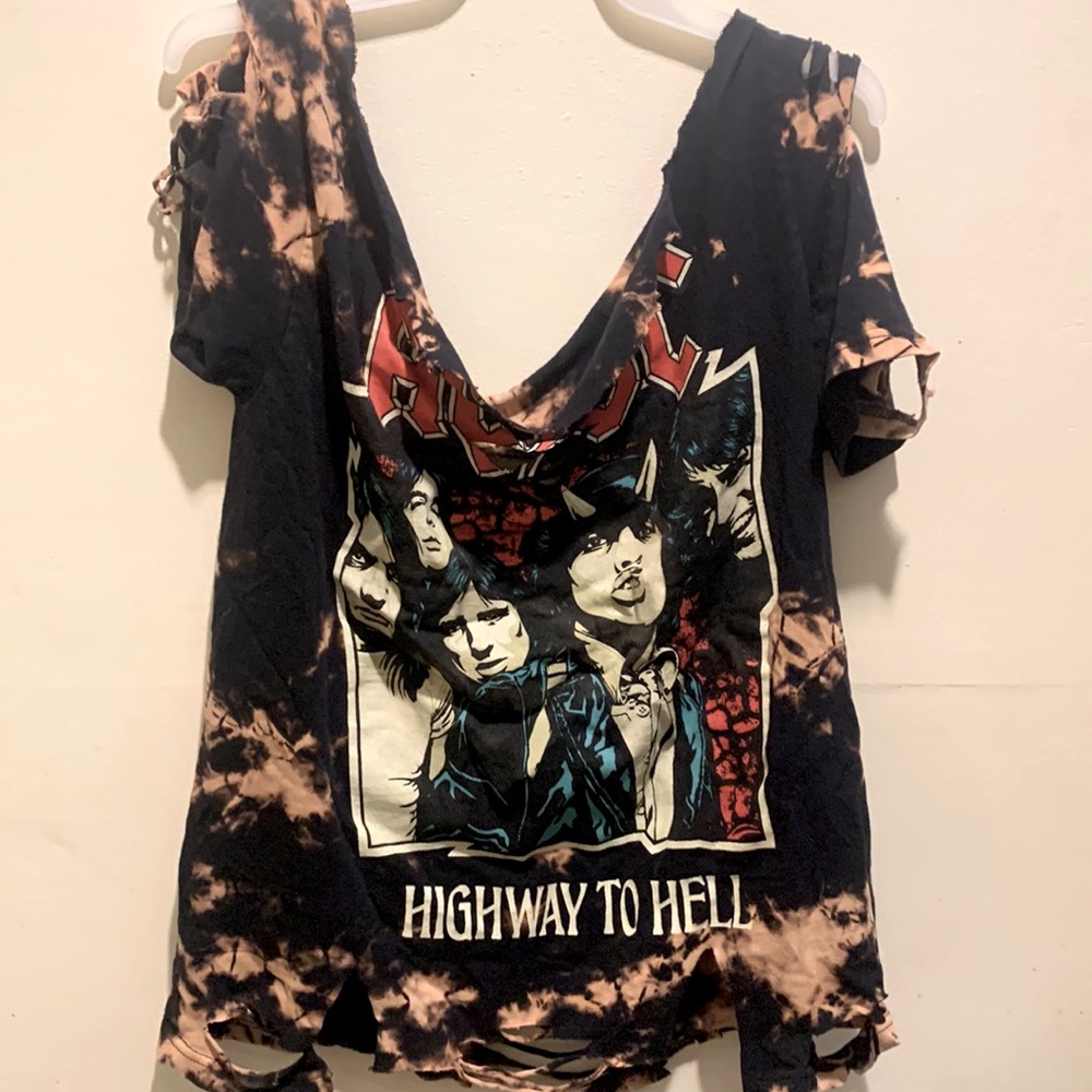 Distressed band tee - AC/DC
